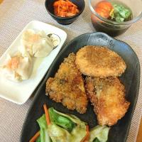 ☆塩鯖フライ＆おからコロッケ
☆もずく酢
☆海鮮シューマイ
☆キムチ